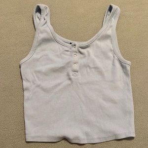 Baby blue crop top